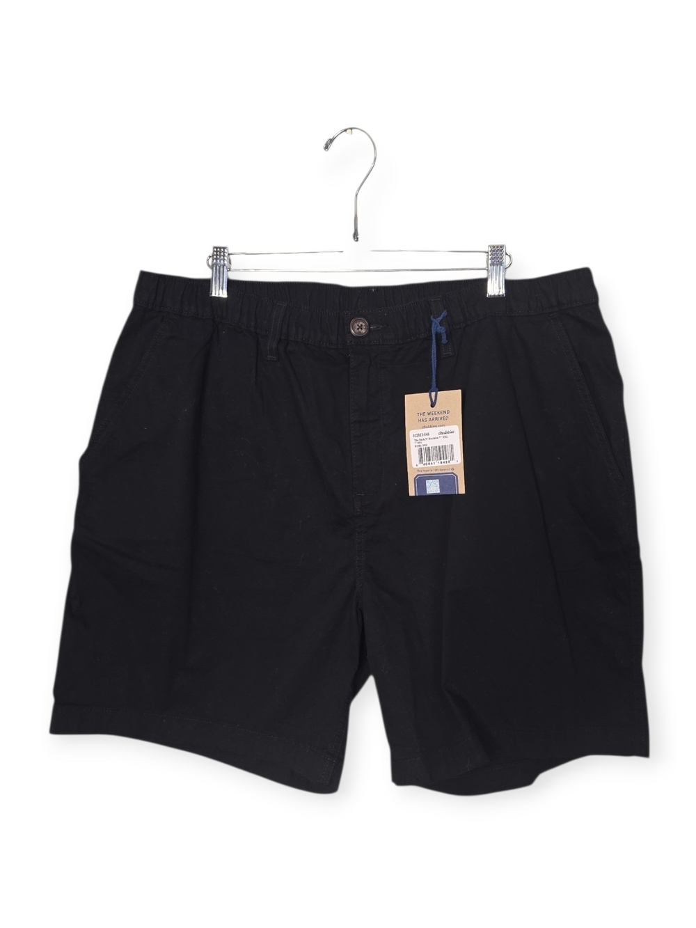 Men's NWT Chubbies Dark n' Stormy 7" shorts in black, size XXL